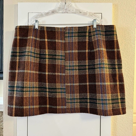 Cider Tweed Tartan Split Mini Skirt CROP Blazer Jacket Set 3XL Clueless Preppy - Picture 10 of 11